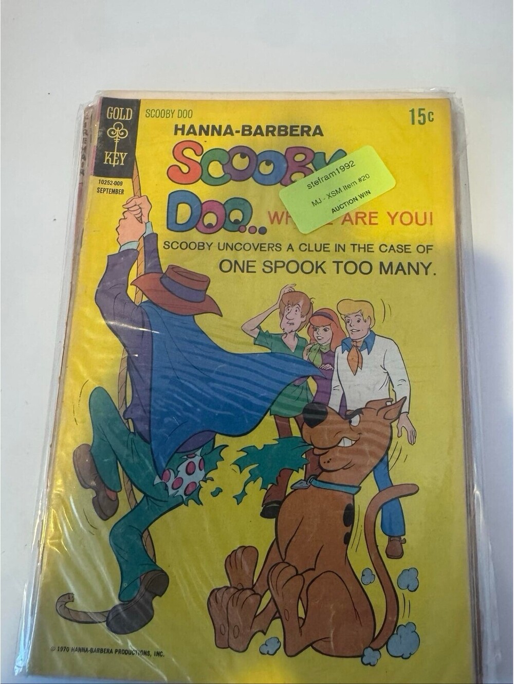 Scooby-Doo Where Are You #3 Gold Key 1970 One Spook Too Many Hanna-Barbera